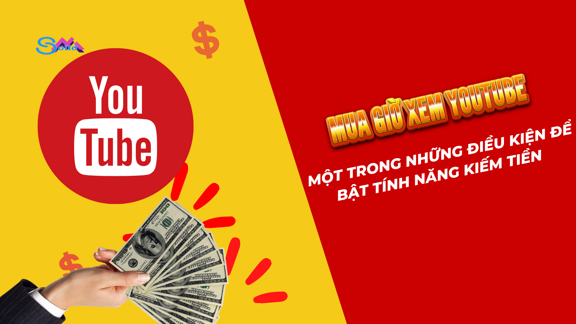 Mua giờ xem YouTube - Một trong những điều kiện để bật tính năng kiếm tiền